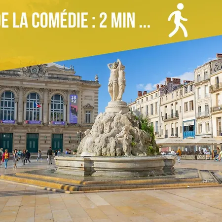 Climatise, 4 Personnes, Centre Historique, Comedie, Tram & Gare * Montpellier