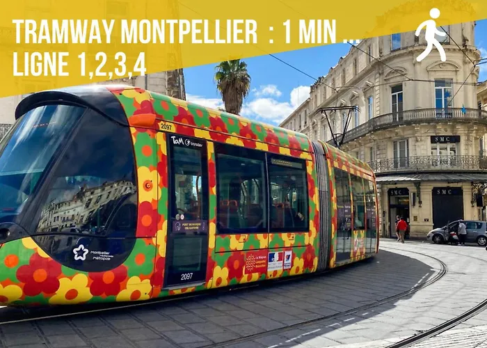 Sylou - Centre Historique, 4 Personnes, Climatisation, Netflix, Comedie, Tramway, Gare Lägenhet *